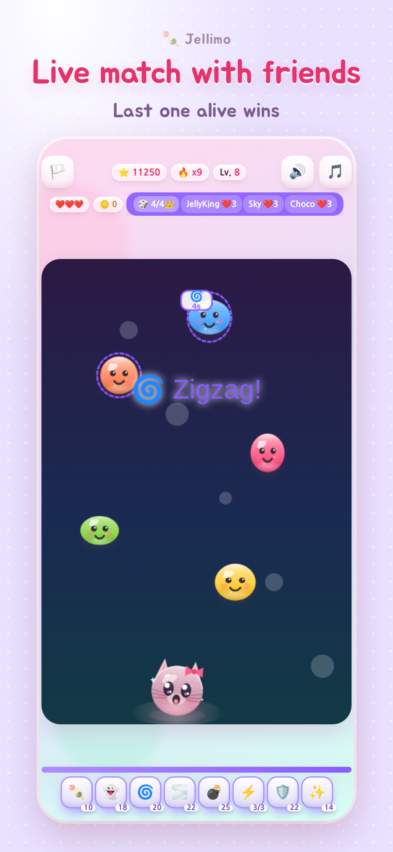 Live dungeon screen